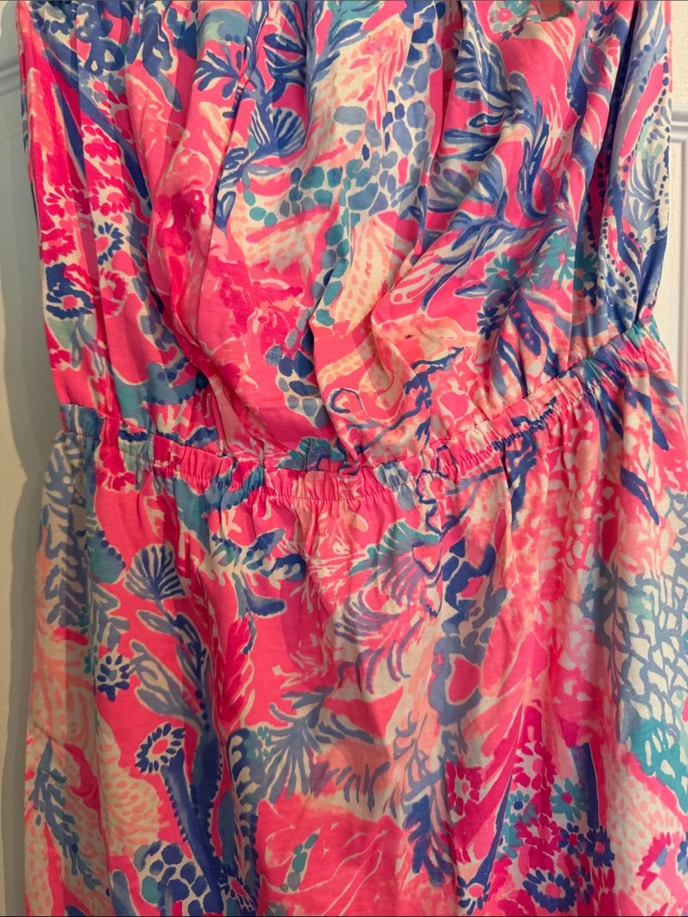LILLY PULITZER WINDSOR STRAPLESS DRESS - Picture 2 of 4